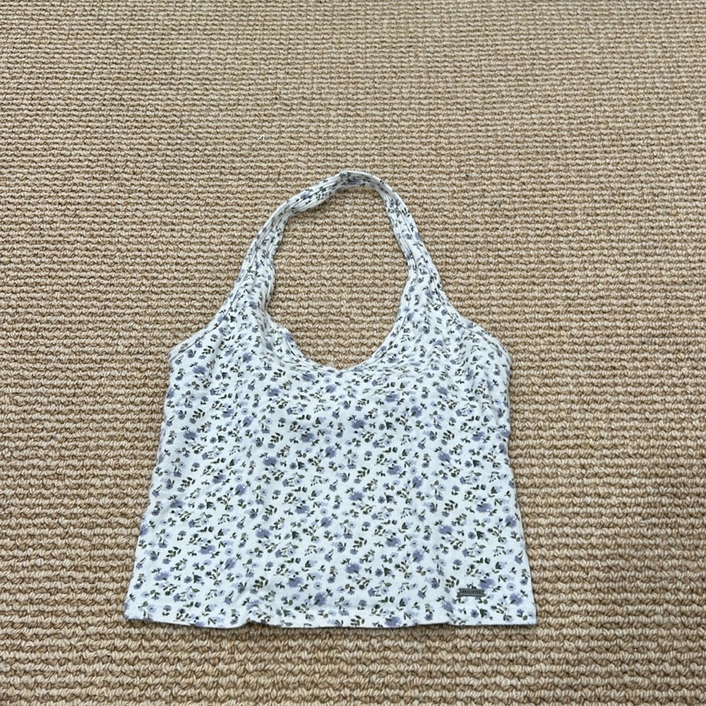Floral Hollister Halter Top